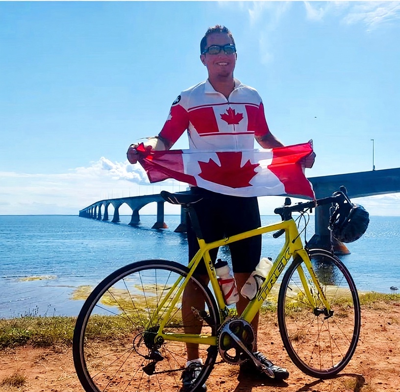 Chris Cull cycling across Canada